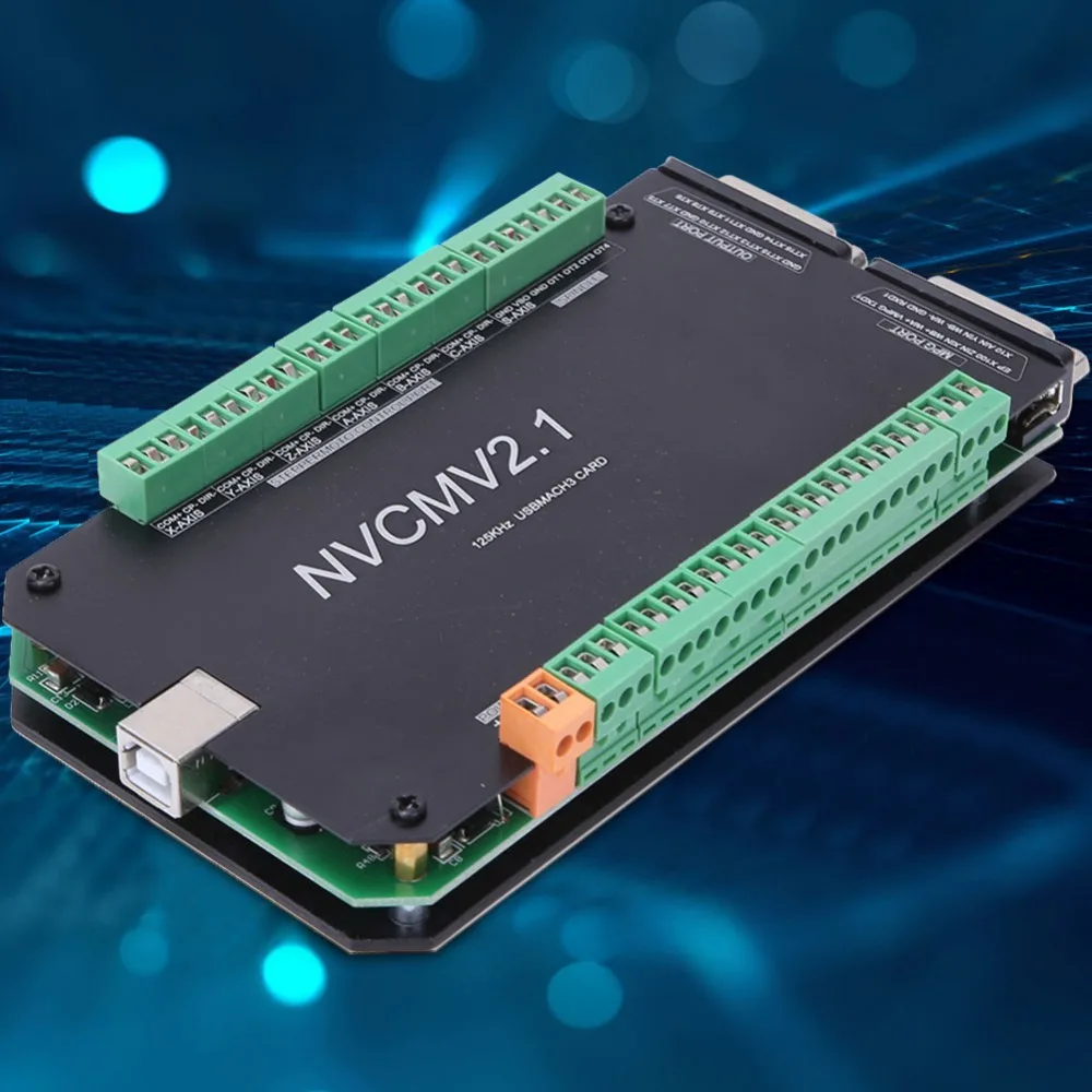 NVCM 5 осевой контроллер с ЧПУ MACH3 USB интерфейсная плата для шагового двигателя