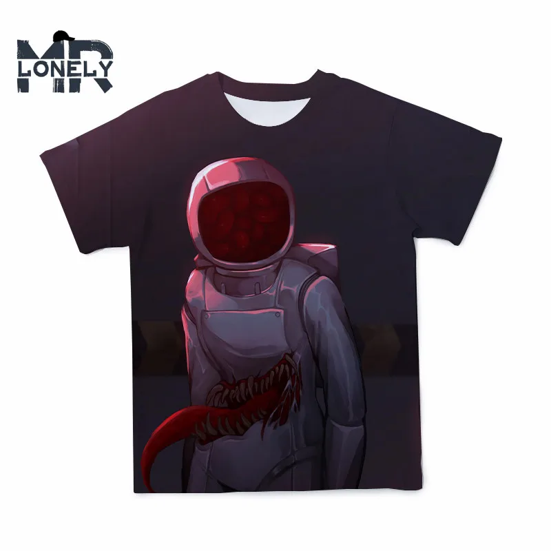 

2021 3D Kawaii T-shirt New Game Among Us Printing T Shirt For Men Funny Anime Cartoon Tshirts Hip Hop Men Clothing Size 110-6XL