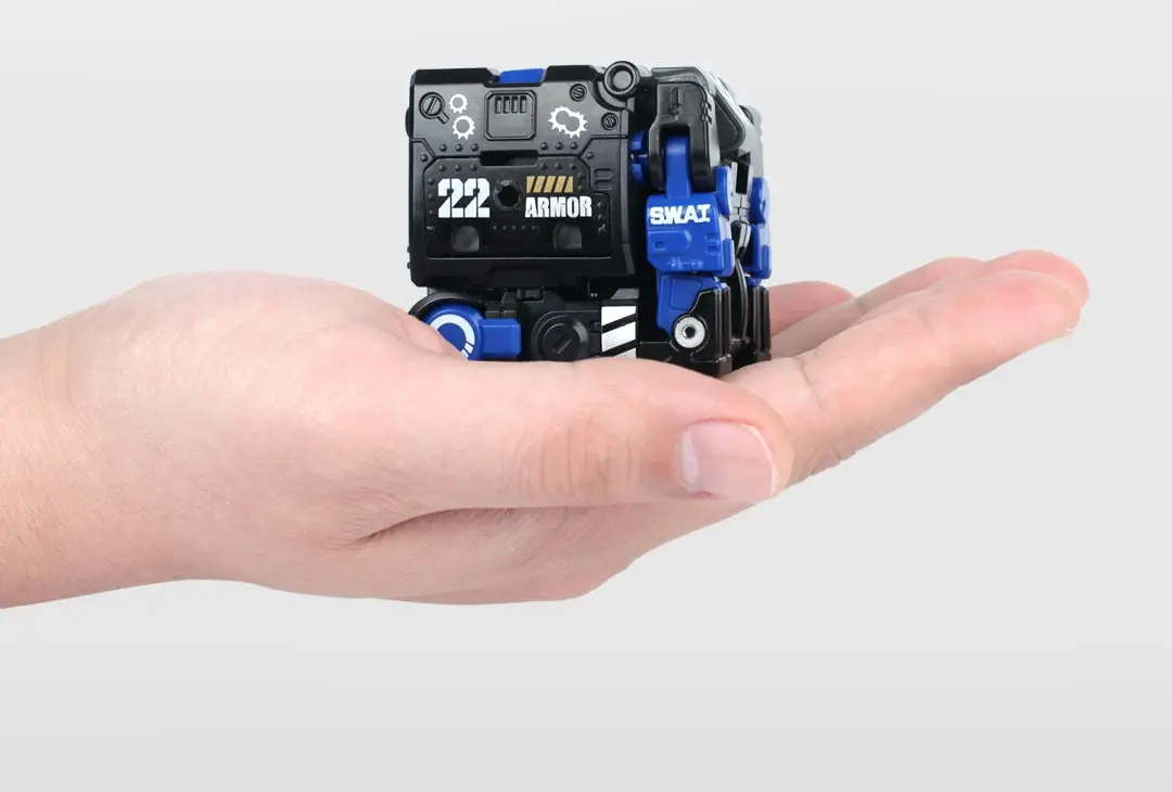 Трансформированная игрушка серия зверя голубая Броня 22 подвижная острые