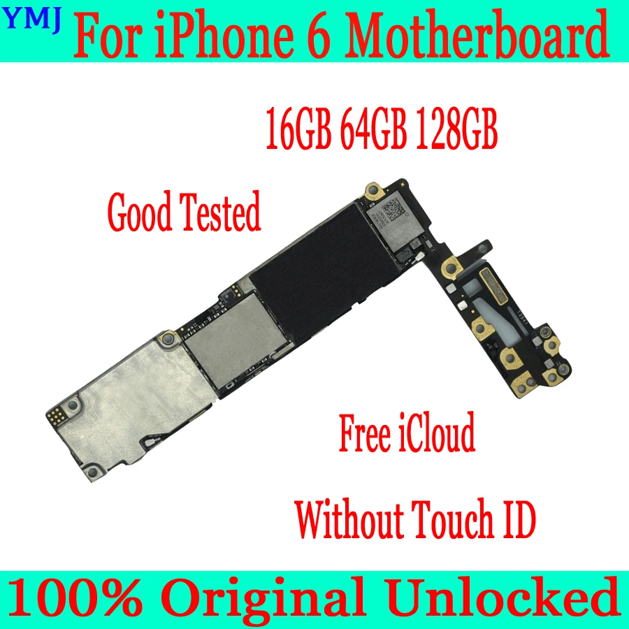 Без iCloud для iphone 6 материнская плата с/без Touch ID оригинальная разблокированная с