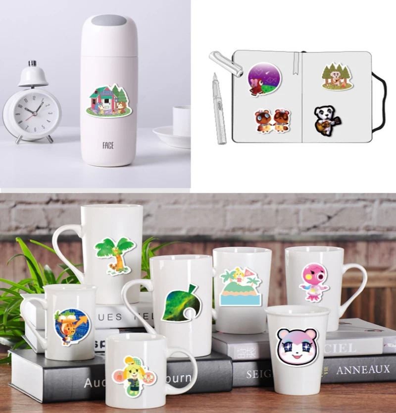 

50 pcs Forest of Animals Graffiti Waterproof Skateboard Travel Suitcase Phone Laptop Luggage Stickers Cute Kids Girl Toys