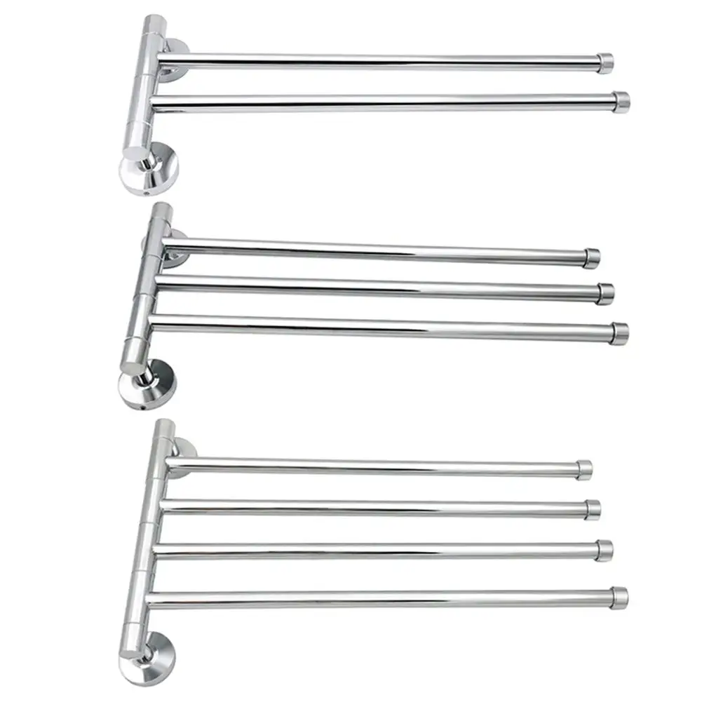 

Stainless Steel Towel Bar Rotating Towel Rack Bathroom Kitchen Wall-mounted Towel Polished Rack Holder Hardware Accessory