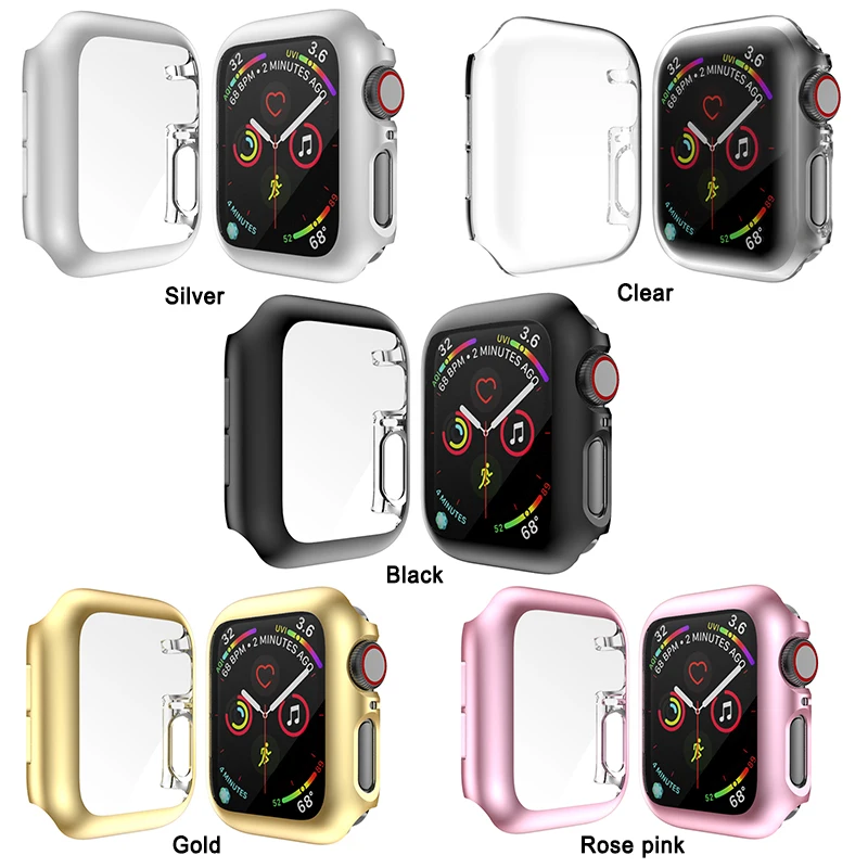 Чехол для экрана для Apple Watch Band Series 4 iWatch Band 44 мм 40 мм покрытие полное покрытие корпус бампер часы аксессуары