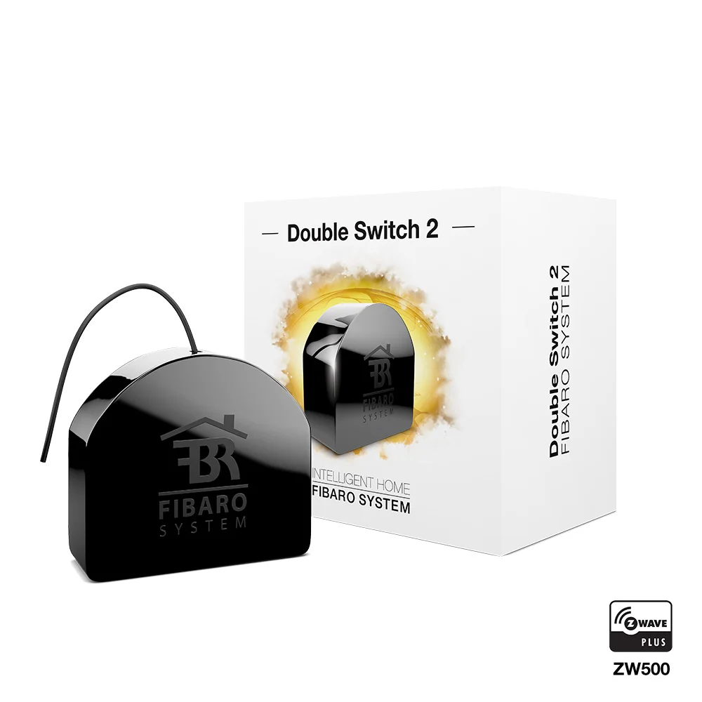 FIBARO Double Switch 2 FGS 223 двухконтурная с переключателем "ВКЛ/ВЫКЛ" предназначен для