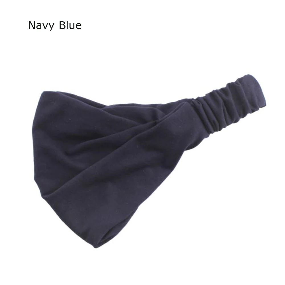

Women Lady Solid Color Lace Wide Elastic Headband Bandanas Head Wraps Sports Hairband Hair Band YOGA Absorb Sweat Belt Tape