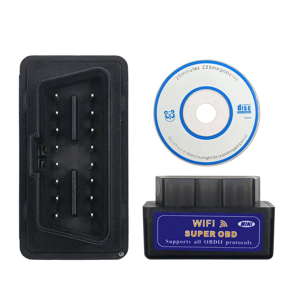 Elm327 V1.5 OBD2 сканер WIFI автомобильный диагностический инструмент OBDII адаптер для