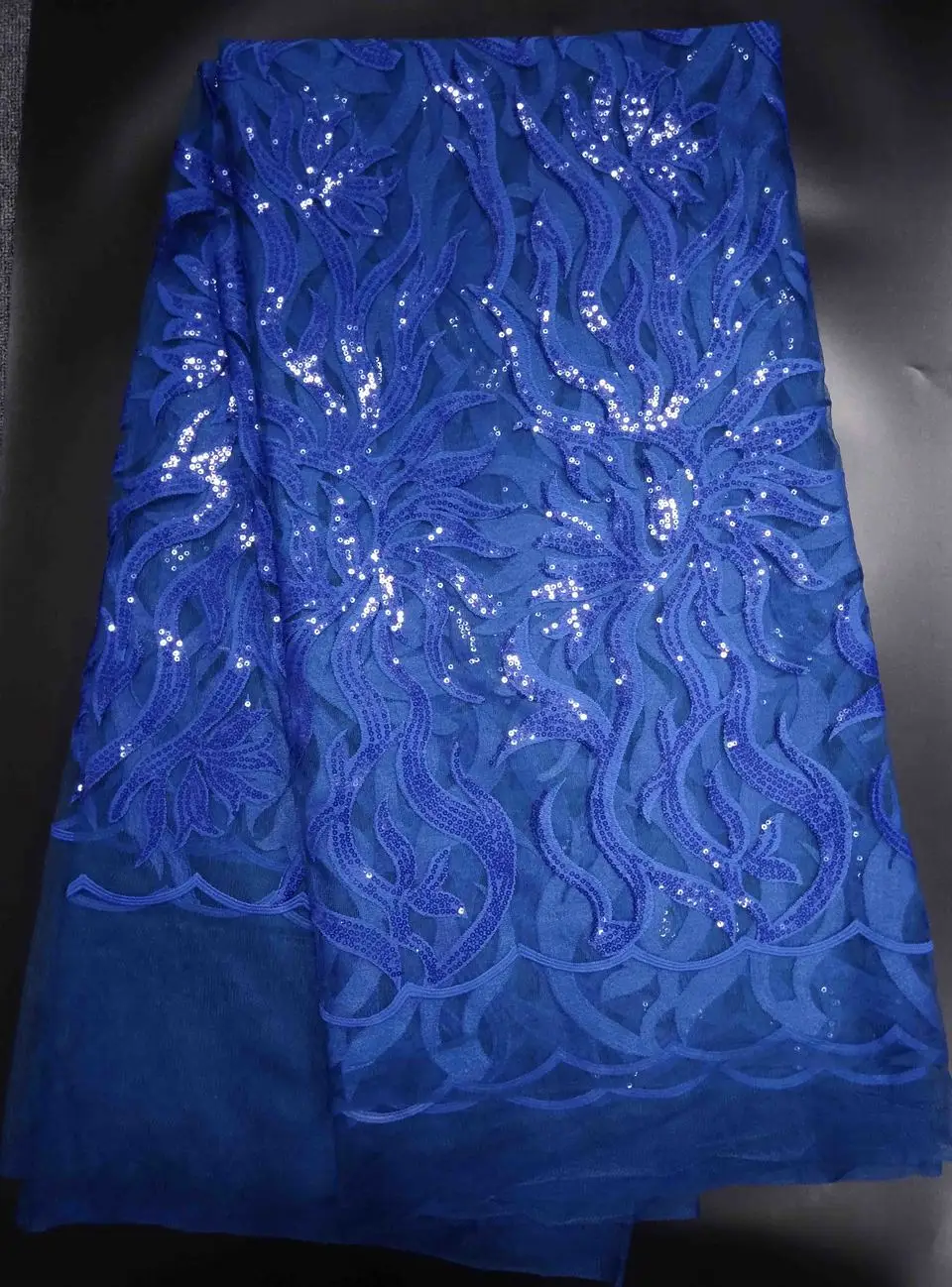 M15561 New French Nigerian Sequins Net Lace African Tulle Mesh Sequence Fabric High Quality For Wedding Dress 5yards/lot | Дом и сад