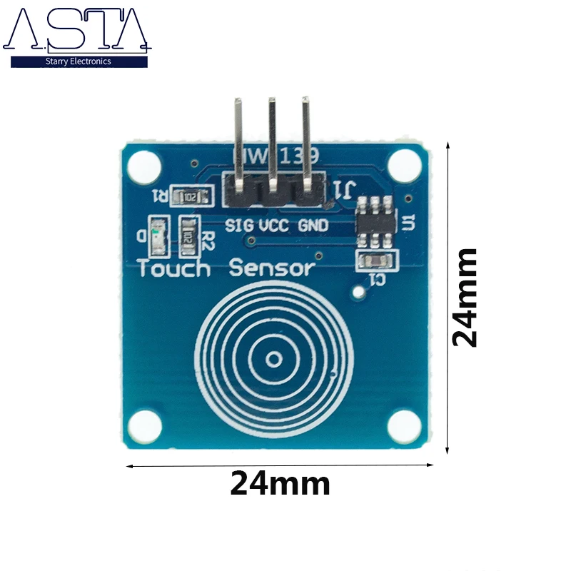 Сенсорный модуль переключателя TTP223 сенсорная кнопка с самоблокировкой/без