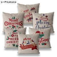 christmas decorations for home font red tree deer pillow covers home decor 45x45 4040 chair sofa garden outdoor cushion cover