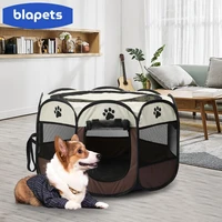 portable pet cage folding pet tent outdoor dog house octagon cage for cat indoor playpen puppy cats kennel easy operation
