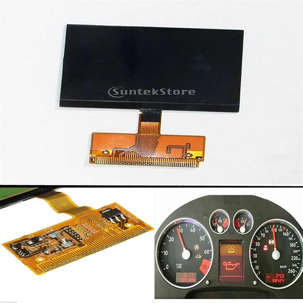 รถ Speedometer Cluster LCD เปลี่ยนชุดสำหรับ Audi A4 (B5) 1995-2001