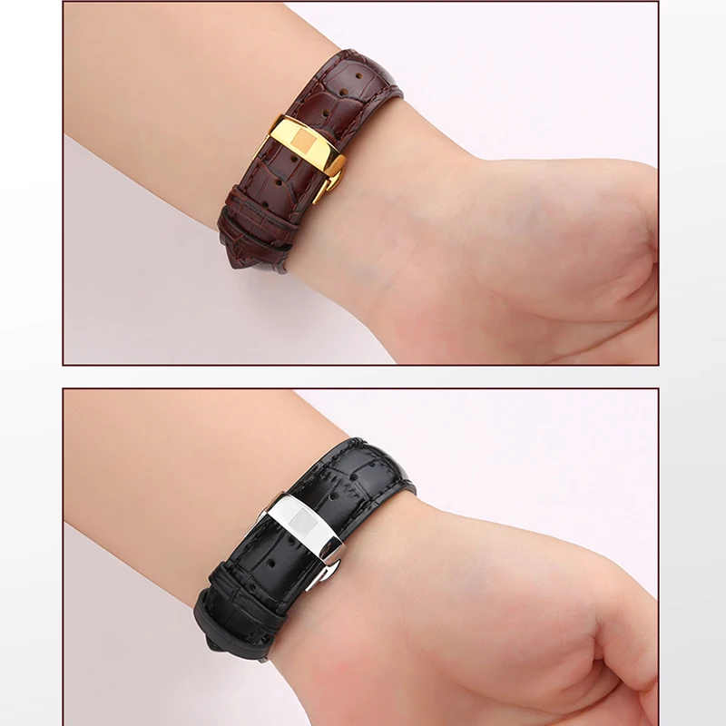 

WatchBand For Tissot Le Locle T17 T006 T41 T085 T063 Genuine Leather Men Watch Strap Chain Watch Accessories Watch Bracelet Belt