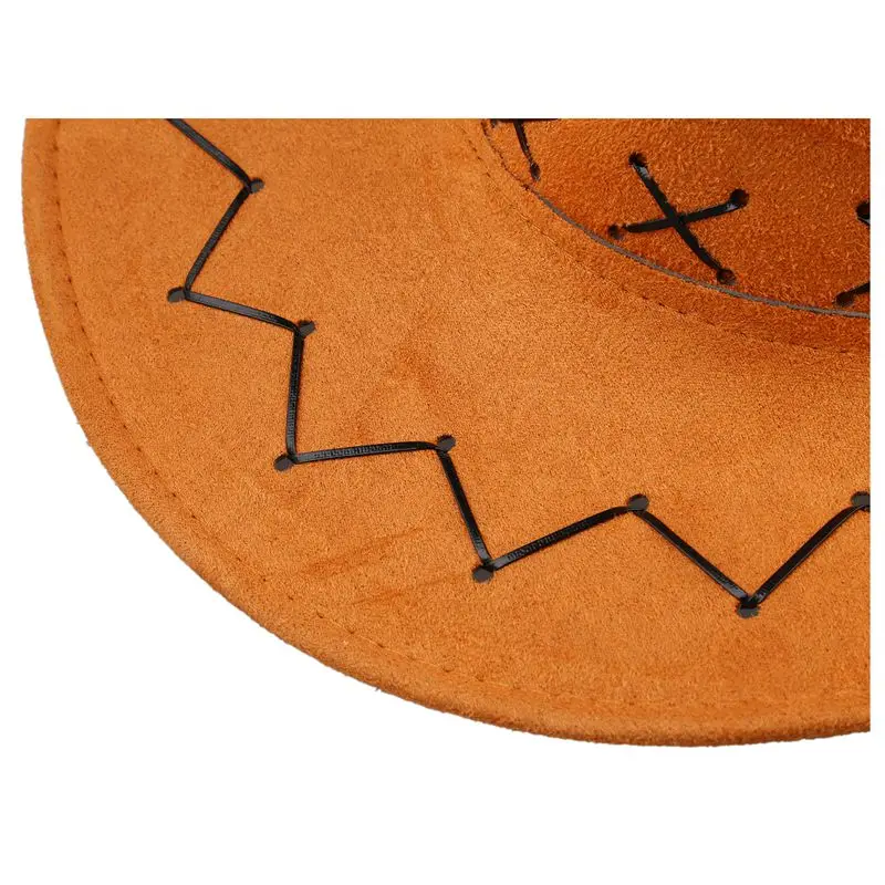 Мужская Фланелевая ковбойская шляпа с намоткой головы коровы из искусственной