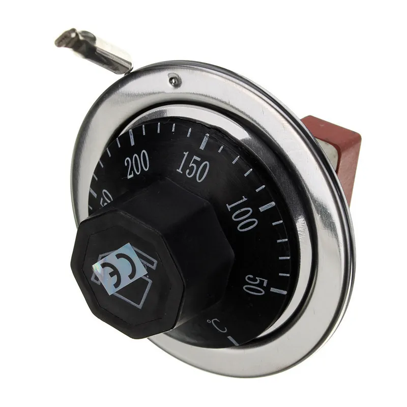 

1Pc AC 220V 16A Specially designed Dial Thermostat Temperature Control Switch for Electric Oven 50-300C Dial