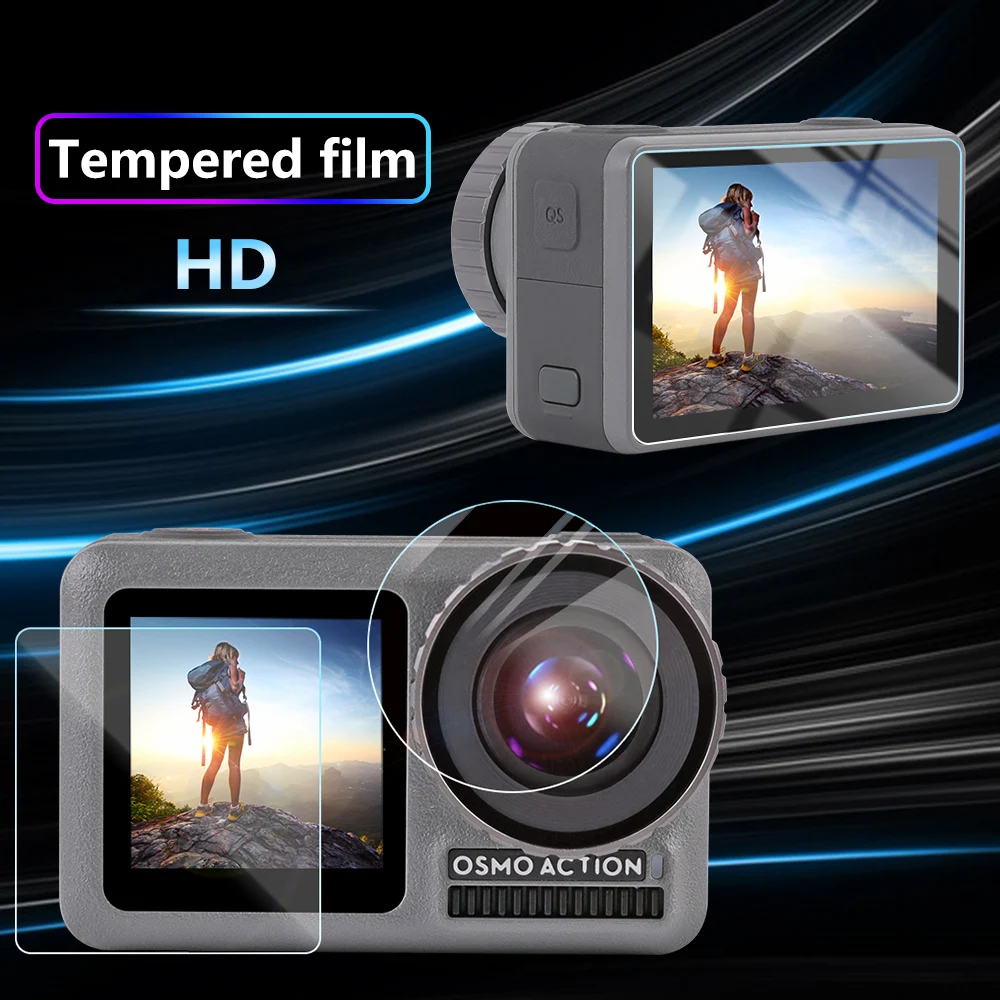 Защитная пленка из закаленного стекла для экшн-камеры DJI Osmo в наличии |