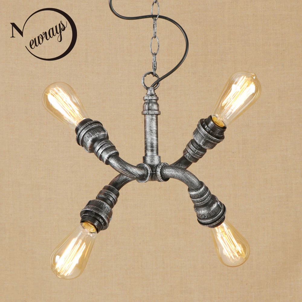 Винтажные классические Серебряные подвесные светильники iorn в американском