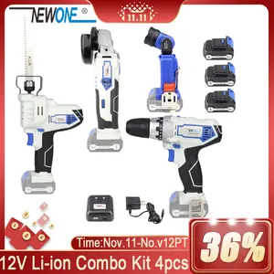 Угловая шлифовальная машина NEWONE, 12 В, С светодиодный Тором, со светодиодным фонариком