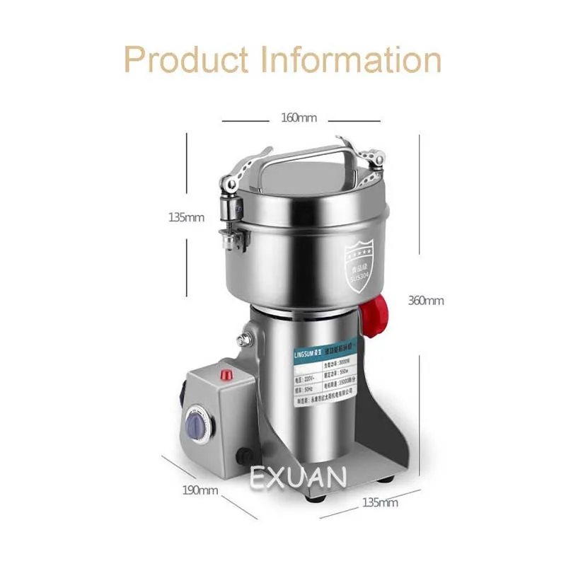 800 г зерна специи травы злаки кофе мельница для сухой пищи шлифовальная машина