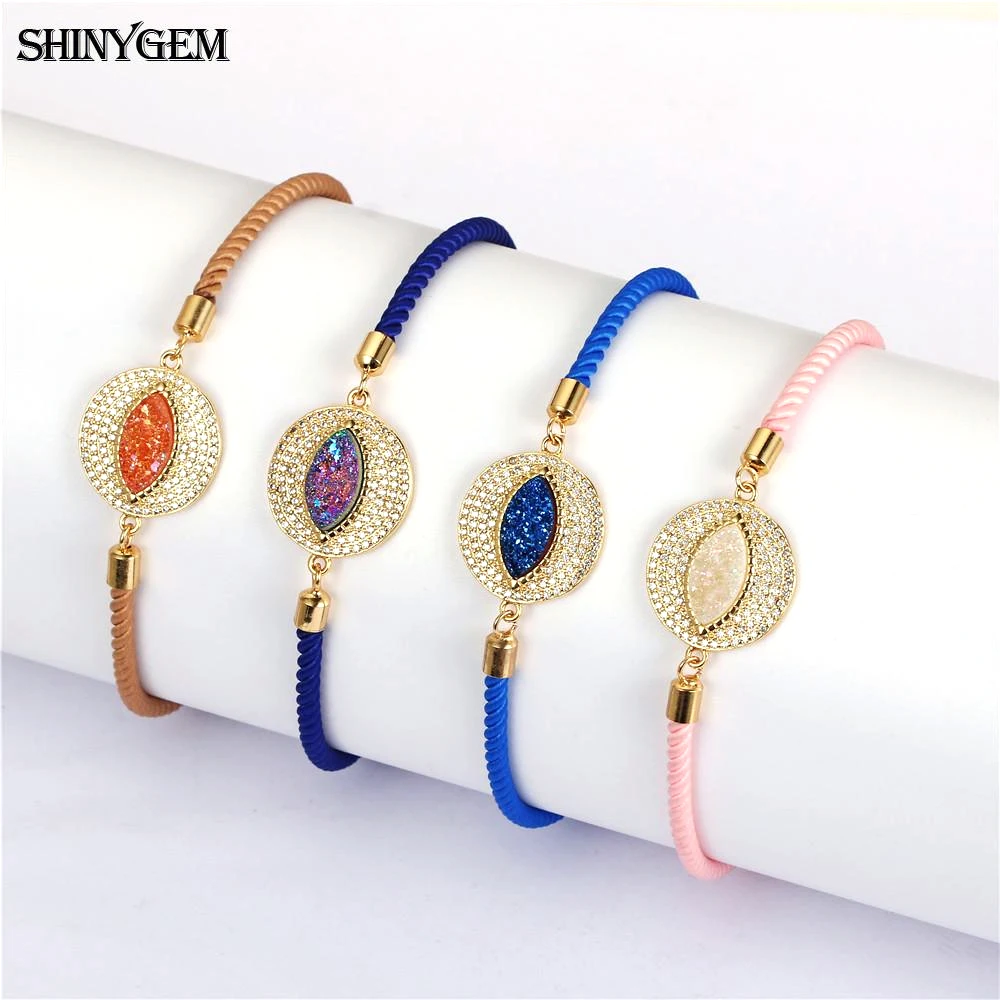 Браслет ShinyGem Женский с кристаллами инкрустацией из циркония | Украшения и