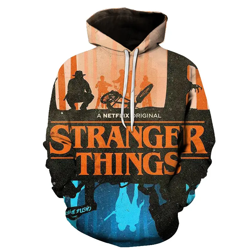 Stranger Thing s Новая мода 3D печатная белая мужская толстовка с капюшоном модная графическая Толстовка Повседневный Уличная пуловер хип хоп толстовки уличная одежда Stranger Thing - Цвет: Asian size 5180
