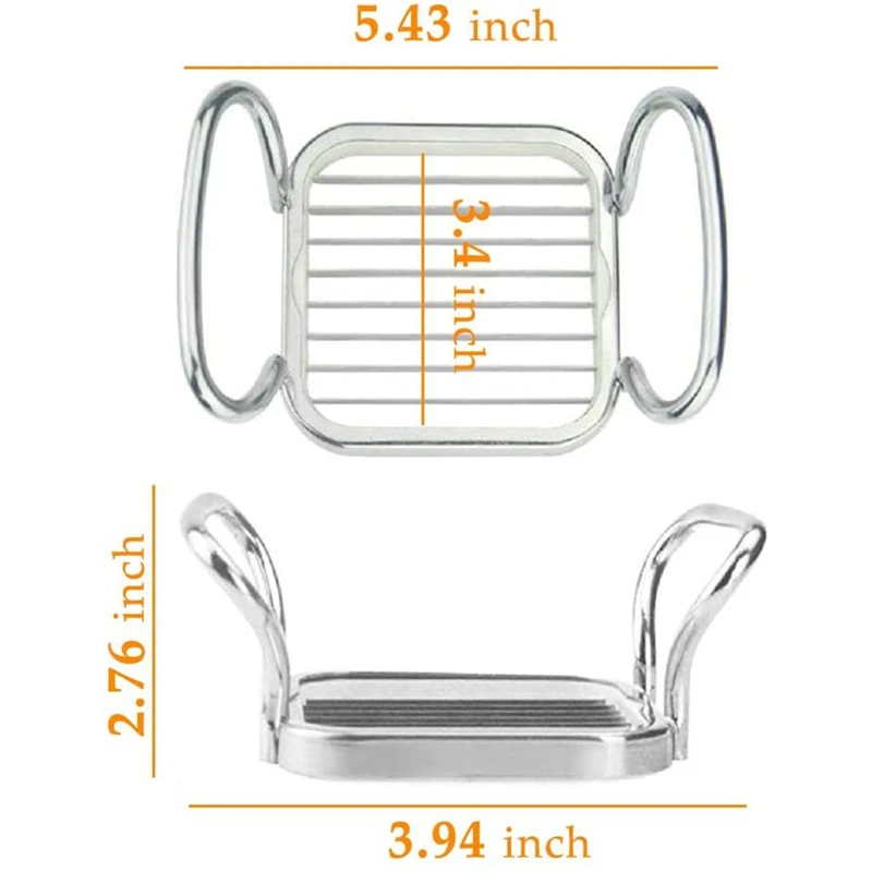 

5 in 1 Potatoes Cutter with Thickened Sharp Blade Stainless Steel Potatoes Fruit Vegetable Cutter Chipper Chopper