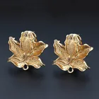 Серьги-клипсы с петлей для сережек, металлические серьги-гвоздики для изготовления сережек в Африканском и Чили стиле, 21x21 мм