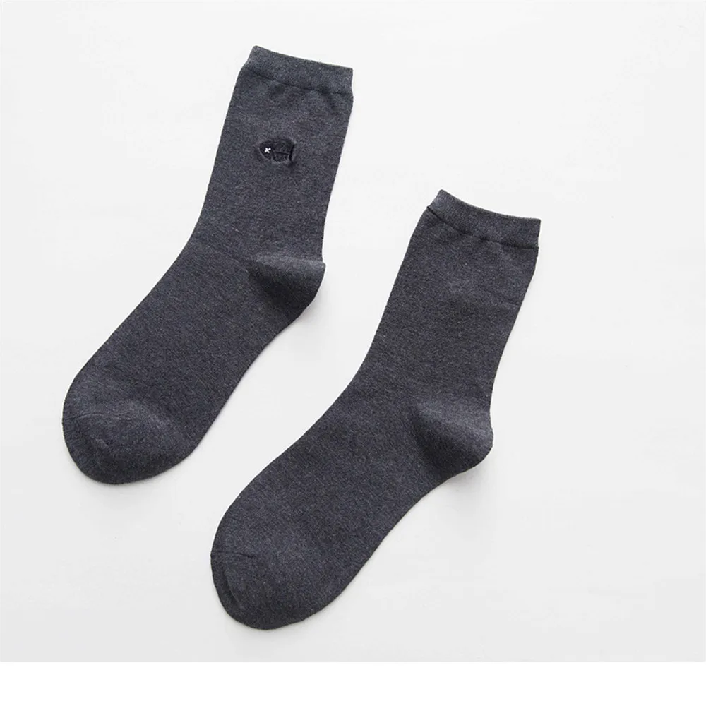 

Men's Socks Cotton Spring And Summer Deodorant Breathable Sweat Embroidery Cotton Stockings Fashion Sports Thick Casual Socks