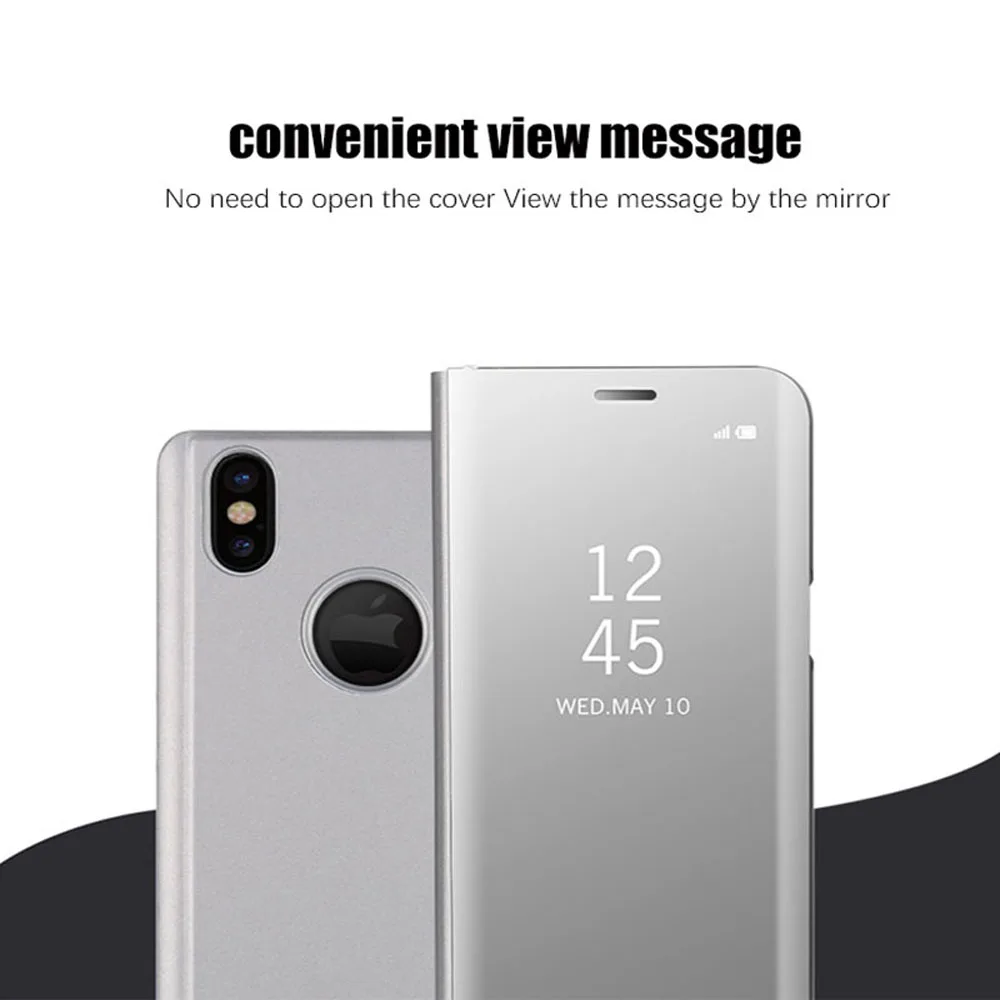 Роскошный умный зеркальный флип-телефон чехол для iphone 6 6S 7 8 iphone h и 6 6S 7 8 Plus и iphone X XS XR XSMAX FUNDA