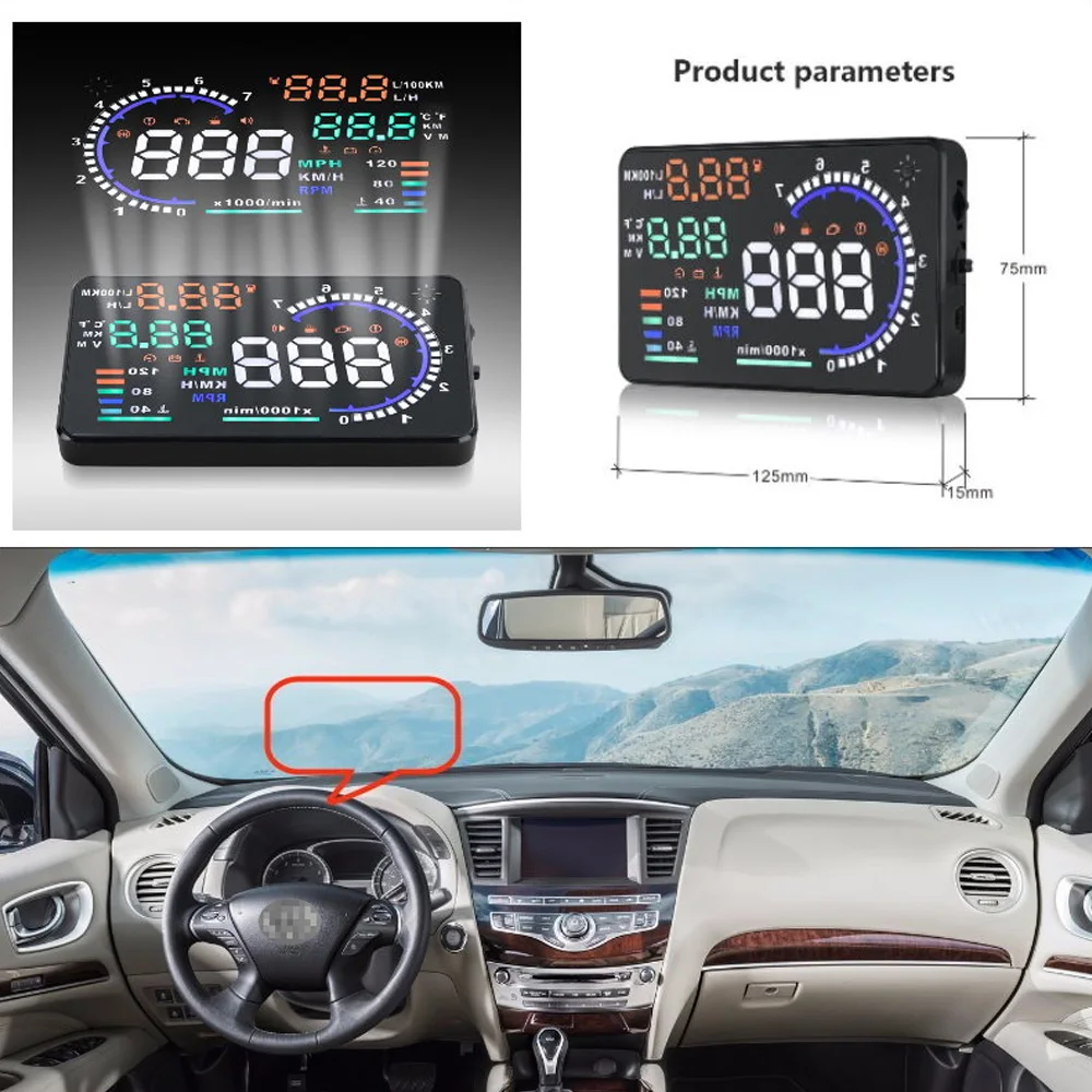 Автомобильный проектор на лобовое стекло HUD для Infiniti QX60/QX70/QX80 2015 2016|up display|display for
