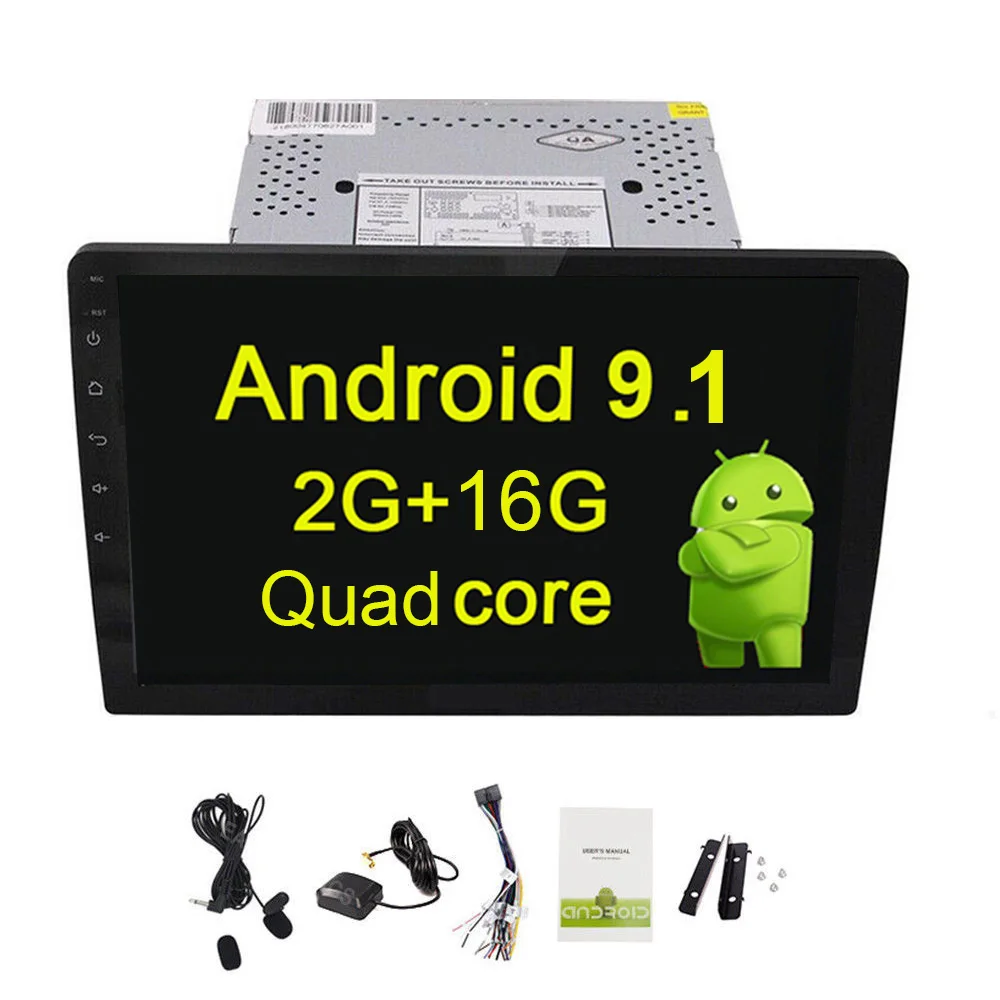 Android Radio Nocam 10,1 ''2 Din Android 9,1 стерео без DVD плеера Мультимедиа Видео плеер gps навигация универсальный авто радио головное устройство - Цвет: Android Radio Nocam