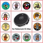 Пользовательская наклейка Roborock для пылесоса Roborock, наклейка Роботизированная виниловая животная s для Roborock S5 Max, наклейка на кожу робота