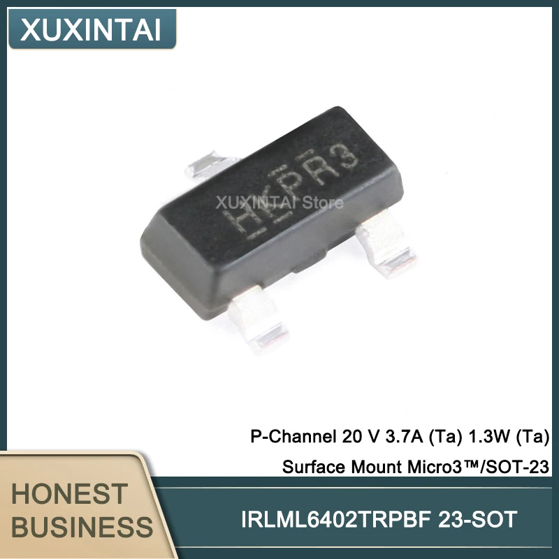 

50 шт./лот IRLML6402TRPBF IRLML6402 P-Channel 20 V 3.7A (Ta) 1,3 W (Ta) Поверхностное крепление Micro3™/SOT-23
