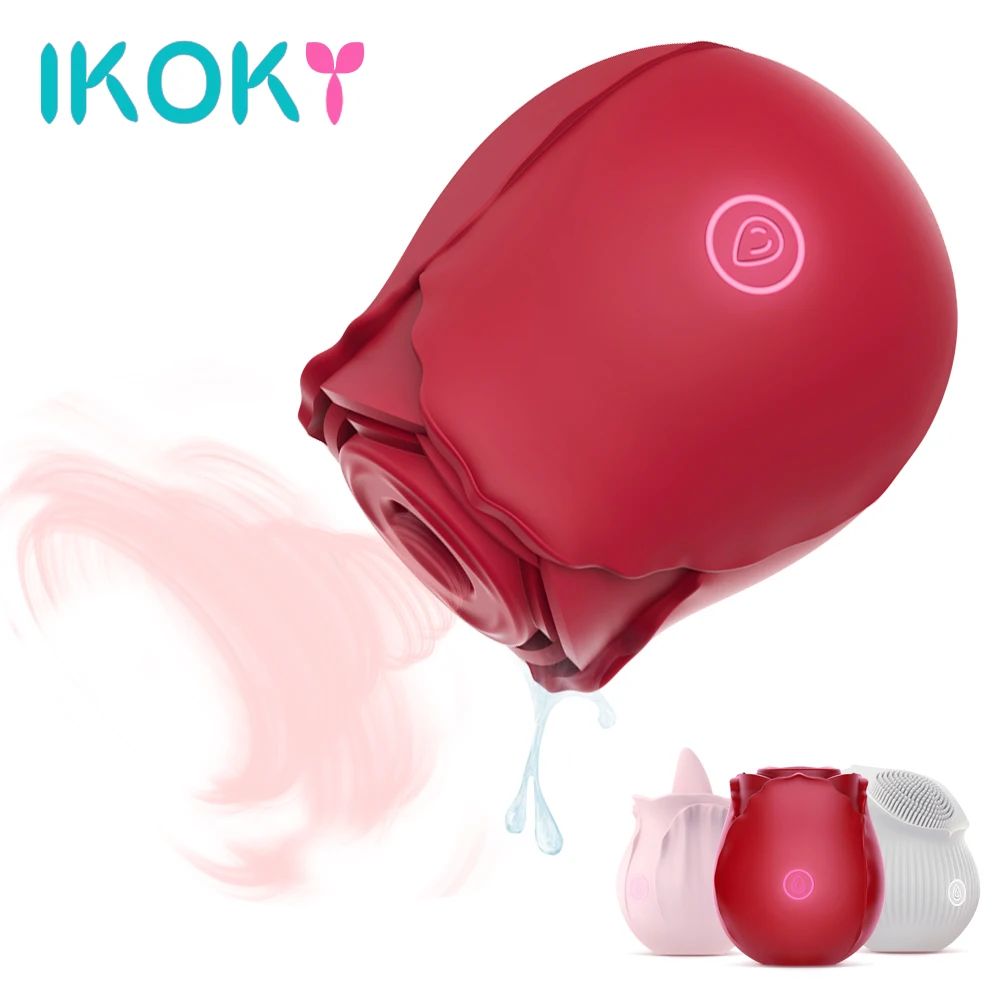 Розовый сосательный вибратор для женщин Стимулятор клитора Анальный массажер