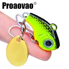 Мини металлическая Вибрирующая Приманка VIB, блесна, ложка, тонущий хвост, блесна, приманка для окуня, щуки, окуня, рыбы