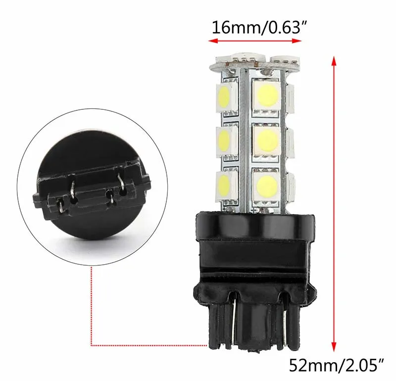 T25 3156 3157 светодиодный светильник супер яркий белый 18SMD светодиодный сигнальный светильник задний тормоз Стоп обратный резервный светодиодный светильник Автомобильный светодиодный светильник для бега