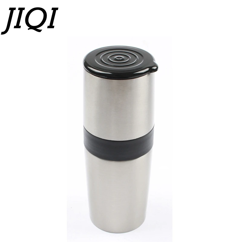 Портативная мини кофемашина JIQI ручная кофемолка с фильтром для кофе|Кофемолки| |