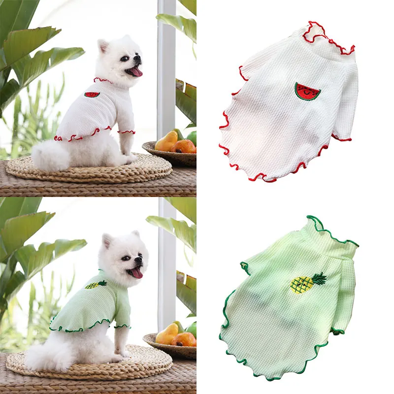 

Pet Dog Vest Summer Cool Dog Clothes Cartoon Animals Cute Dog Clothing For Puppy Breathable Vest Yorkshire Chihuahua Costume