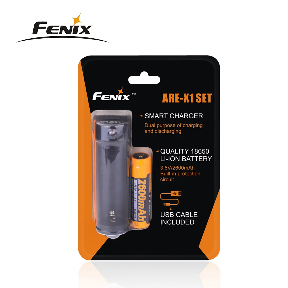 Fenix ARE-X1 Charing Kit умное зарядное устройство 5 в USB выход интеллектуальное зарядное устройство с батареей 2600 мАч