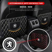 car seat back anti kick pad leather interior waterproof protector covers for peugeot 107 108 206 207 308 407 408 508 3008 2008