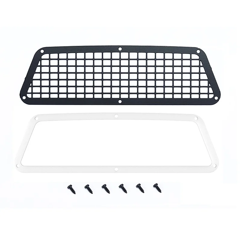

for WPL C14 C24 C24-1 Metal Simulation Rear Window Mesh Protective Net 1/16 RC Car Upgrade Parts Accessories