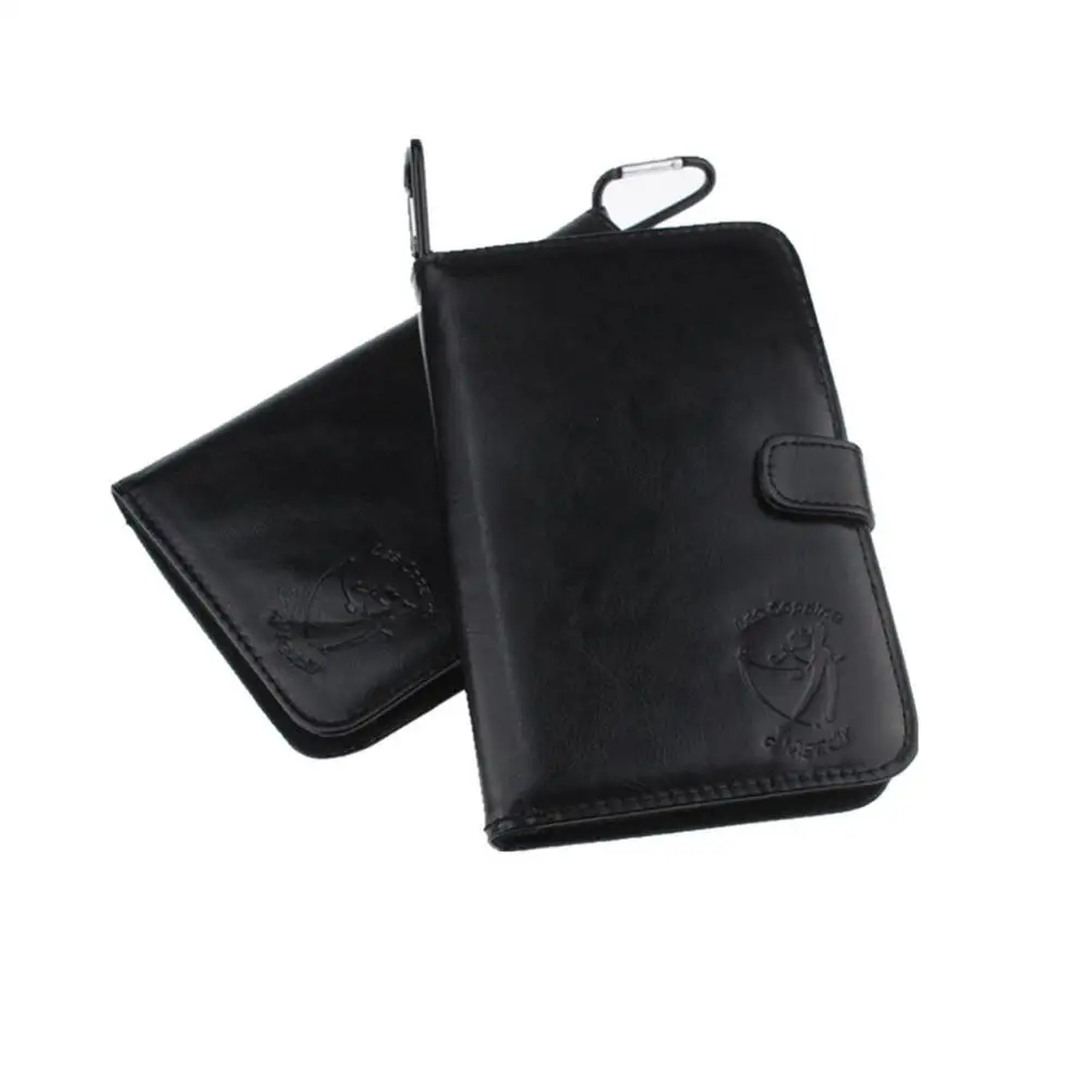 CRESTGOLF держатель для карт с чехлом из искусственной кожи карандашом/инструментом