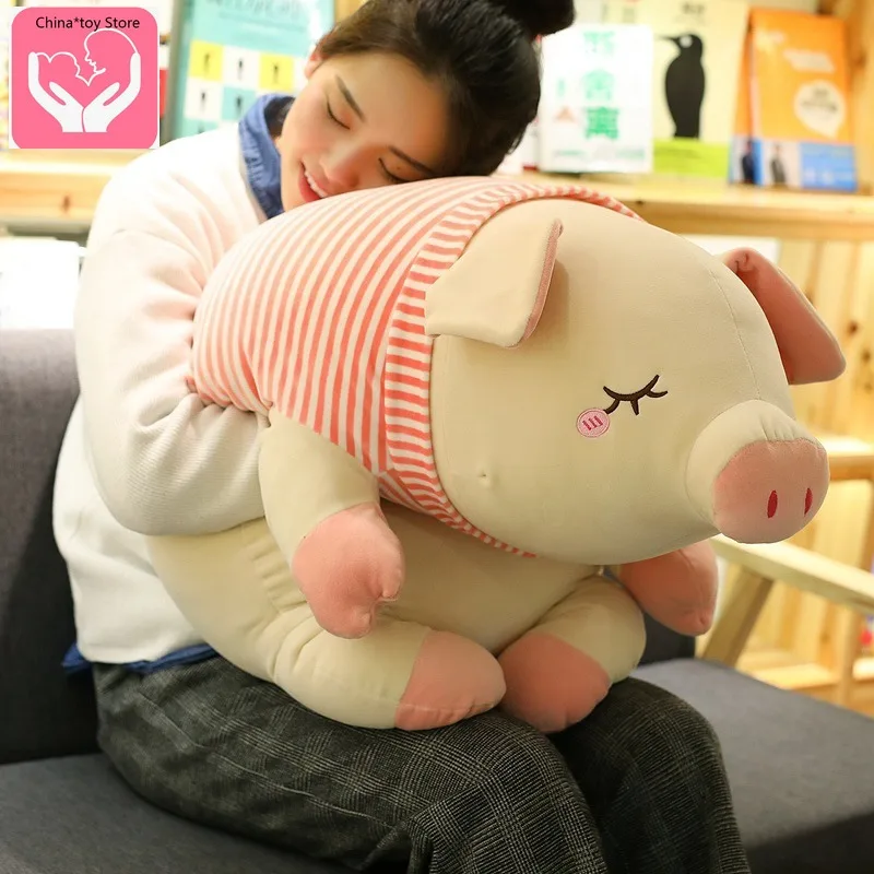 Новая мягкая подушка в виде свиньи плюшевая кукла милая удерживающая спальную