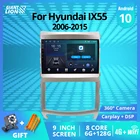 Автомобильный радиоприемник 2DIN Android 10 для Hyundai Veracruz IX55 2006-2015 GPS-навигация стереоприемник автомобильный радиоприемник 2DIN DVD