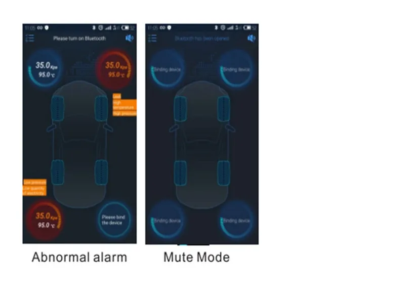 TPMS Bluetooth 4,0 Универсальный внешний датчик давления в шинах Поддержка IOS Android телефон датчик давления в шинах простая установка