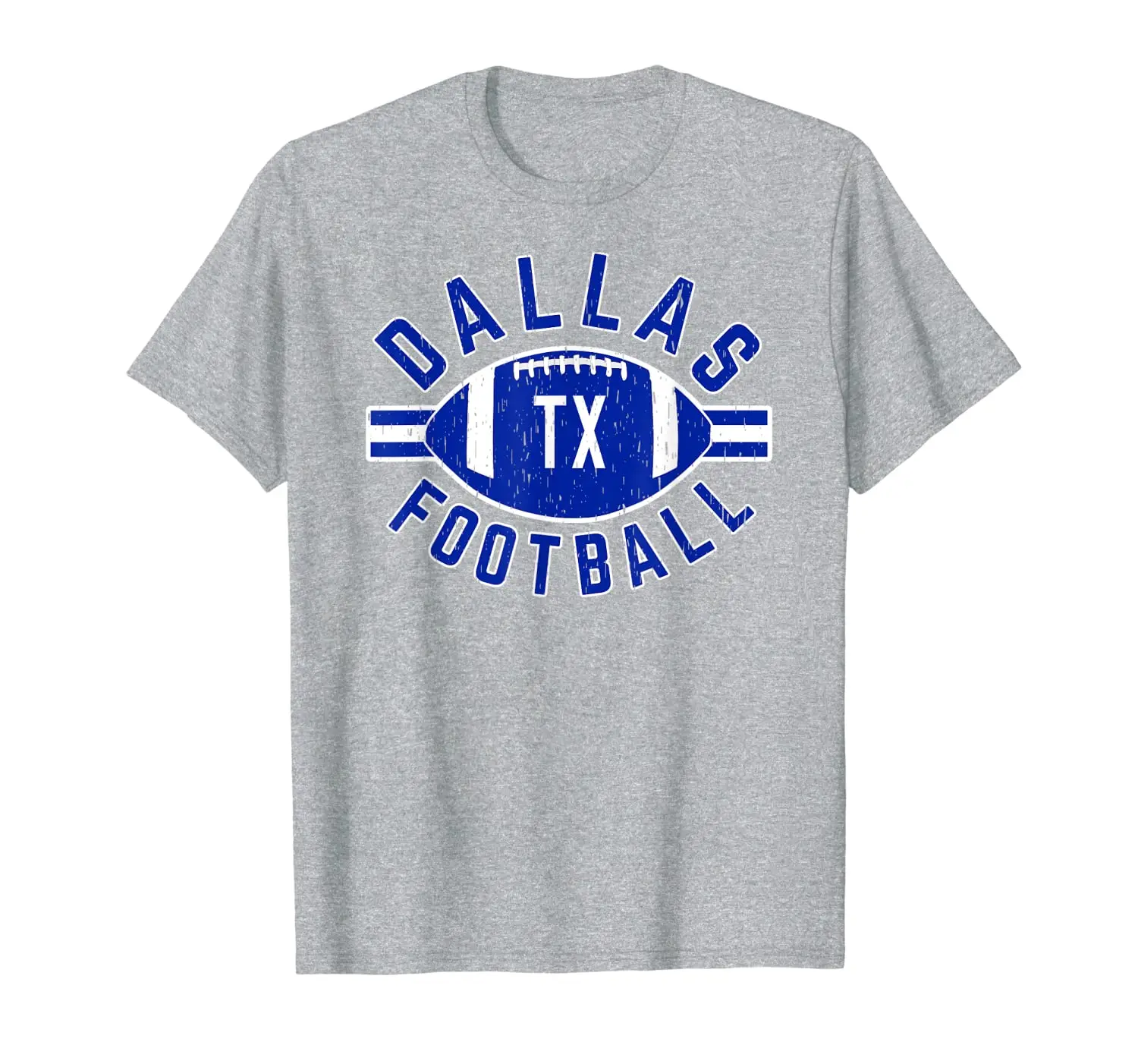 

Blue White Dallas Distressed Pro Football Championship Team T-Shirt
