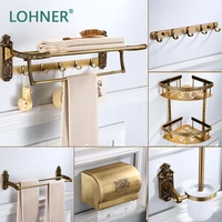 lohner luxury towel rack bathroom corner storage holder shelves shower shelf set towel hardware badkamer accessoires porte savon