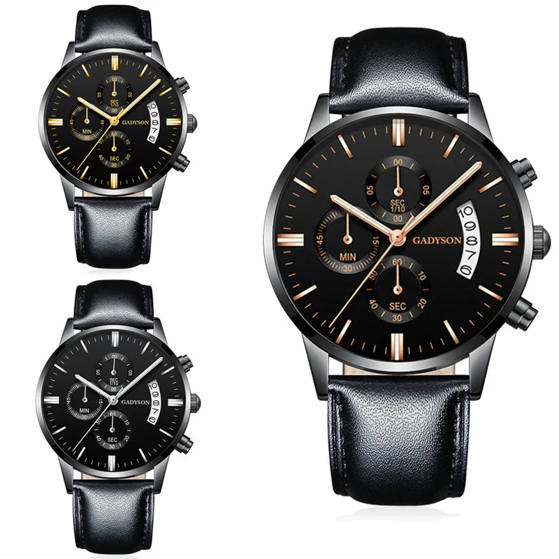 

Men's Watches Simple Leather Mesh Belt Quartz Watches Men Luxury Business Calendar Watch Man Wrist Casual Wristwatch Male Clock