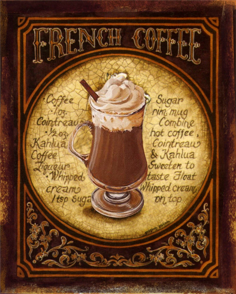 

Tin Sign Posters on the Wall Stickers Metal Wall Decor Cakes Vintage Metal Plate Coffee Teen Room Decoration Cafe Restaurant