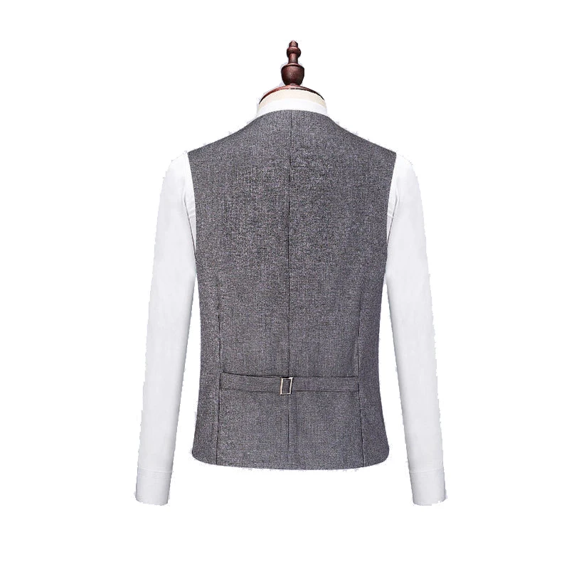 Костюмы Shenrun мужские облегающие однотонные костюмы из 3 предметов для делового