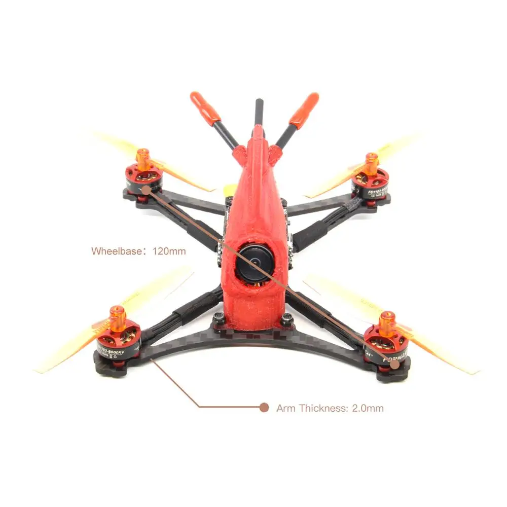 HGLRC зубочистка Parrot120 микро RC FPV гоночный Дрон с камерой PNP F411 2-4S управление полетом 13A 4в1 ESC 1103 кв мотор